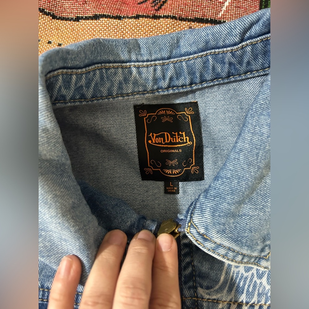 Von Dutch Patchwork Denim Jacket - image 7